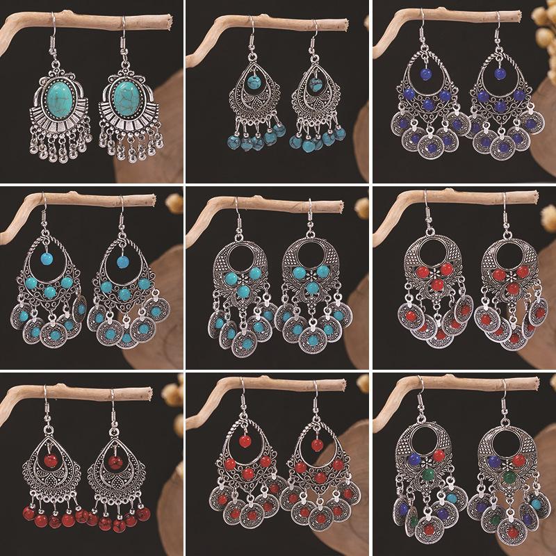 Bohemian Tassel Earrings Retro Ethnic Style Earrings Personalized Temperament Earrings