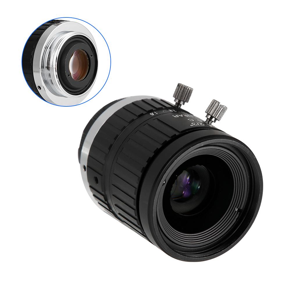 5MP 16mm Focal Length CCTV HD Manual Lens 2/3 C Mount for Surveillance Security Camera