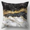 Black Gold Pattern Pillowcase Square Sofa Pillowcase Creative Pattern Cushion Cover