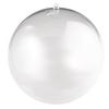 Plastic Ball, In 2 Parts, 14cm Ø, Crystal, with 15 Mm Hole for LED Garland