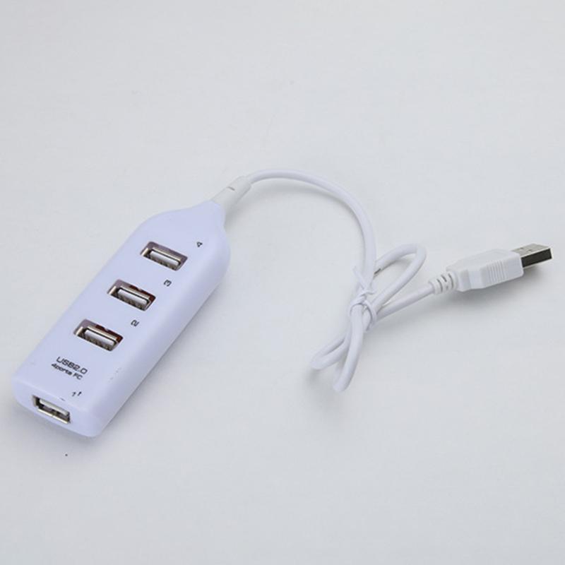 4-портовый USB 2.0 концентратор с кабелем высокоскоростной универсальный USB концентратор мини концентратор гнездо шаблон разветвитель кабель адаптер для ноутбука ПК