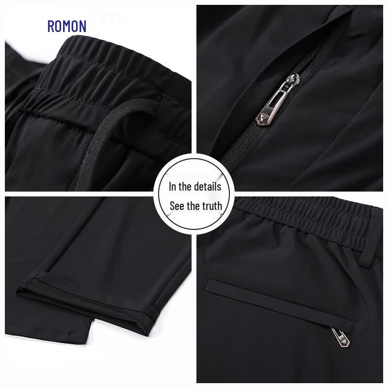 Luomeng Men's Ice Silk Casual Quick-Dry Sun Protection Pants