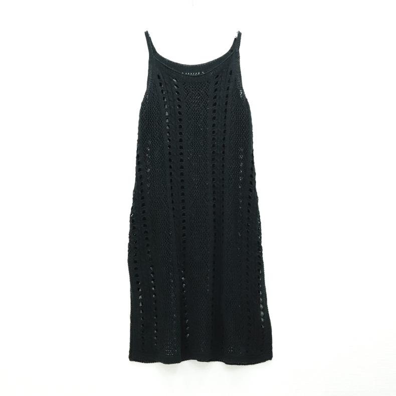 Летние женские трикотажные пляжные праздничные платья с вырезами, купальники, прикрывающие платье-халтер на берегу моря