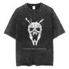 ONE PunchMan Manga Tshirt Saitama Graphic Print T Shirt Vintage Washed Oversized Cotton Tshirt Short Sleeve Tee Mens Clothing