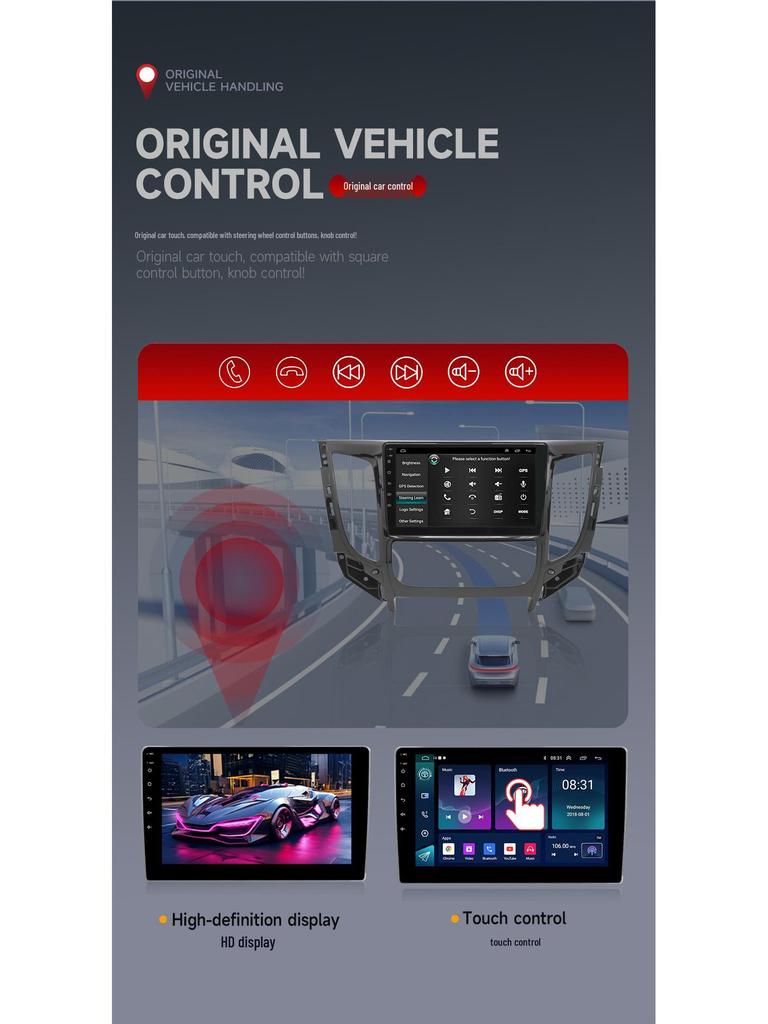 Совместимая с 20 моделями Mitsubishi Lancer, эта умная навигационная система Android оснащена интеграцией с мобильным телефоном, голосовым управлением и WIFI.