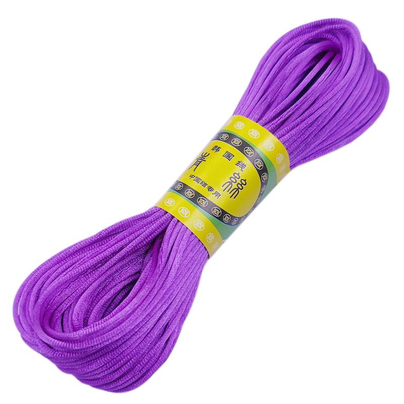 Высококачественный браслет, плетеная веревка, новая, 20 м/рулон, 2 мм, нить, китайский узел, сделай сам, кисточки, шнур макраме, нить Шамбала, ювелирные аксессуары