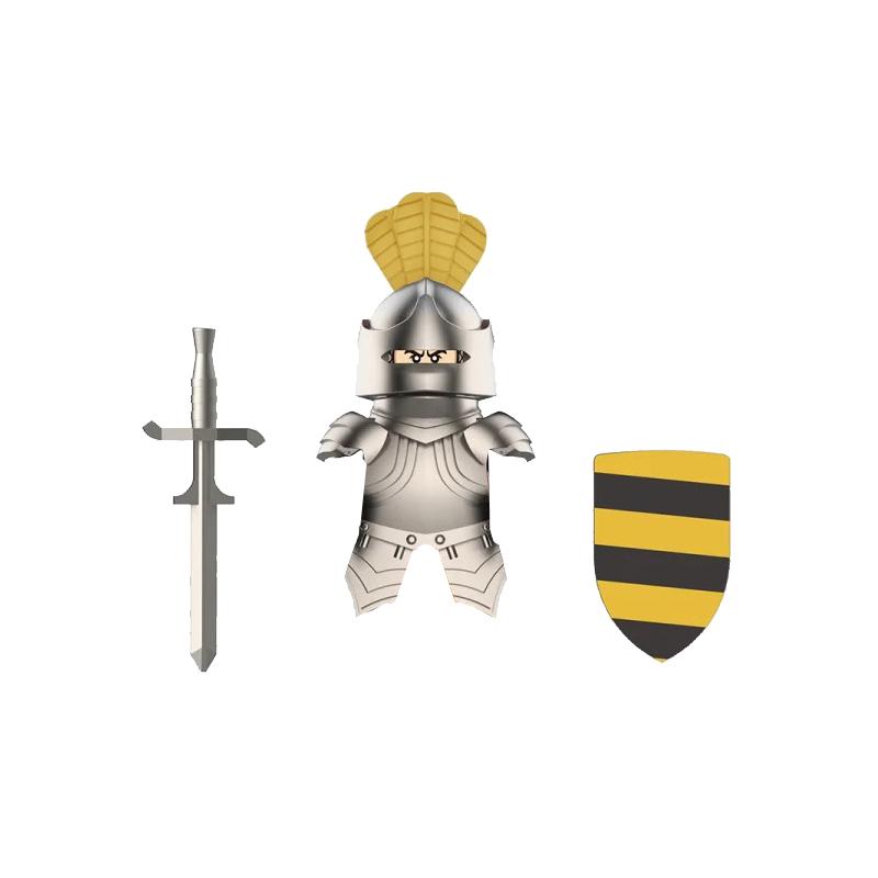 Средневековый Замок Солдат Фигурки Действия Строительные Блоки Дракон Аниме Рыцарь Аксессуар Боевой Конь Ополчение Шлем Щит Игрушка Подарок S015