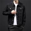 Мужская модная черная джинсовая куртка - Весна/Осень Корейский Гонконгский стиль Износостойкая