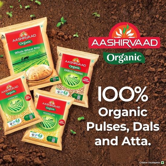 Aashirvaad Organic Kabuli Chana, 500 G, 100% Organic Kabuli Chana Rich In Protein