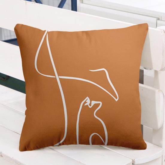 Наволочка с геометрическим принтом, моющаяся, невыцветающая наволочка, очень мягкая квадратная наволочка, украшение для дивана для дома