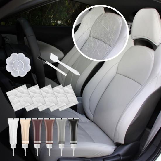 1 Set Faux Leather Repair Kit with Coloring Gel Accessories Professional Car Seat Sofa Jacket Handbag Shoes Scratch Repair Refurbishment Kit