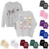 Women's Fashion Casual Round Neck Loose Long Sleeve Printed Sweatshirt