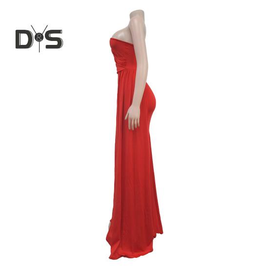 Женское вечернее платье на одно плечо без рукавов с разрезом по низу, однотонное плиссированное однотонное платье для выпускного вечера, коктейльное платье макси, бальное платье