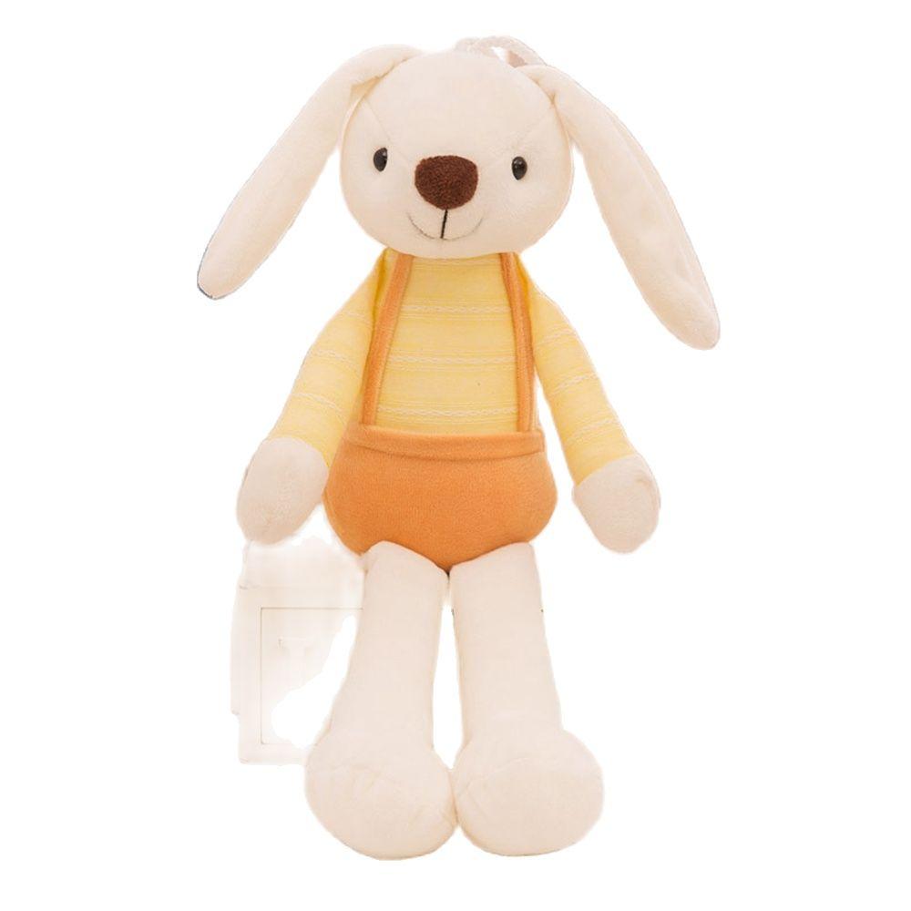 40cm Candy Color Long-eared Rabbit Plush Toy Dressed Small White Rabbit Can Be Hung On The Wall To Sleep To Soothe Birthday Gift
