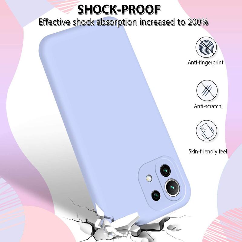 Ультратонкий противоударный силиконовый чехол для телефона Xiaomi Mi 11 lite Матовый чехол из ТПУ для Xiaomi Mi11 lite NE 5G Мягкий чехол