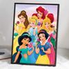 Full Round Diamond Painting Princesses Art Rhinestone Picture Mosaic DIY 5D Cross Stitch Embroidery Home Decoration