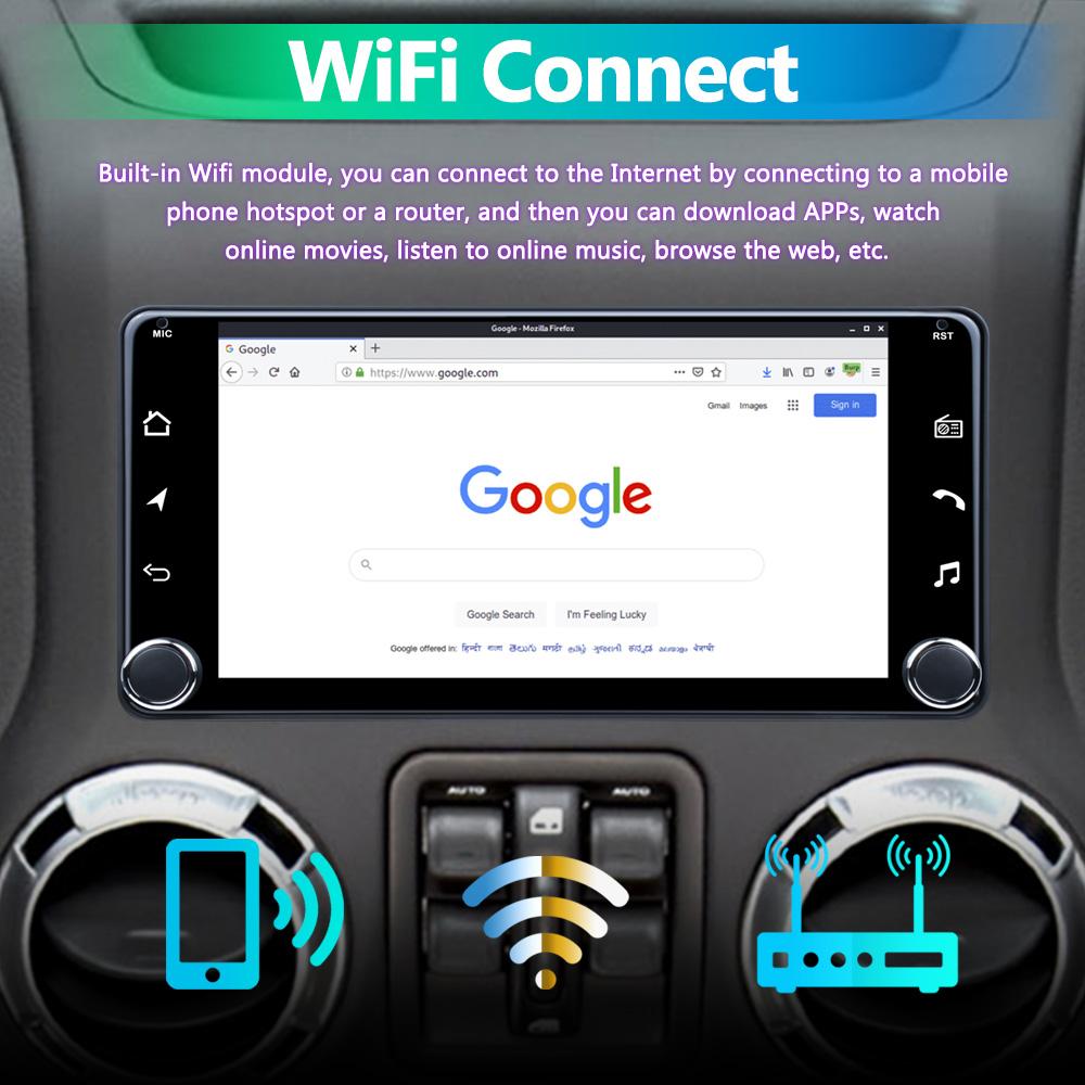 Автомагнитола 2 Din CarRadio 7 дюймов Carplay для Toyota Android Auto Mirror Link BT GPS WIFI Мультимедийный плеер Автомобильная стереосистема