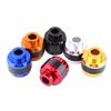 1pc Orange & Carbon Fiber Motorcycle Front Fork Frame Sliders Crash Protection