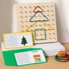 Wooden Geometric Shapes & Pegboard Educational Puzzle Toy for Early Childhood Development