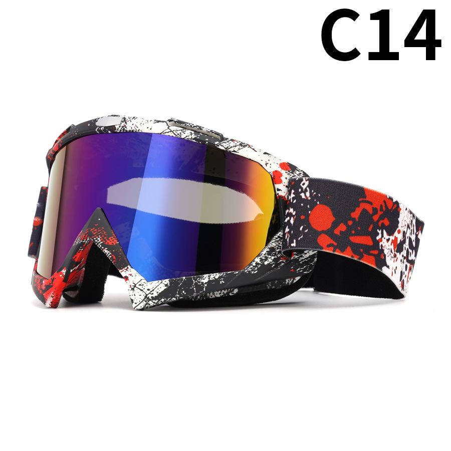 Motorcycle Goggles Water Transfer Off-road Outdoor Riding Sports Glasses Ski Goggles Windproof Glasses