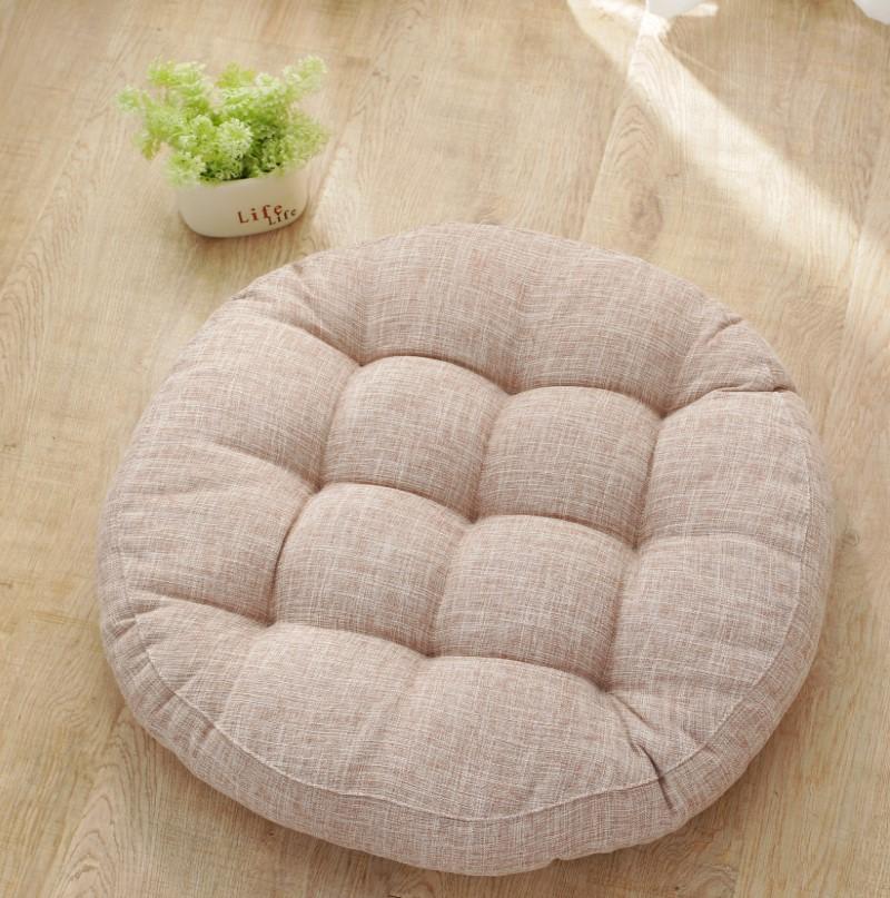 Red Christmas Large Floor Seat Cushion Thickened Tatami Chair Seat Pillow Pad Tufted Round Big Pillows Chair Pad Ottoman Poufs