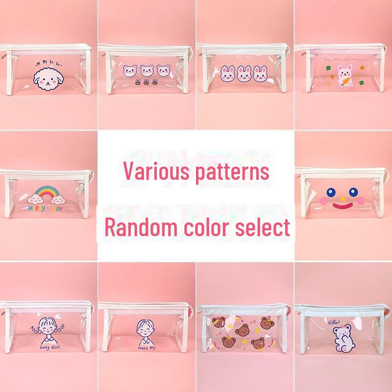 Вместительный пенал для учеников младших классов с простым корейским дизайном, идеально подходит для девочек.