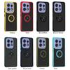 Armor Matte Case For Motorola Moto Edge 50 Pro Fusion Ultra Edge 2024 Cover Ring Magnetic Holder Stand Shockproof Coque Fundas