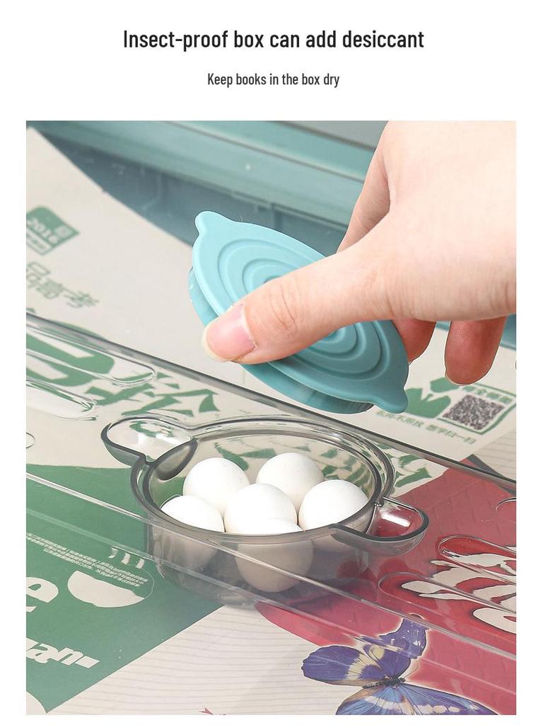 Foldable Transparent Storage Box for Books & Clothes - Extra Large