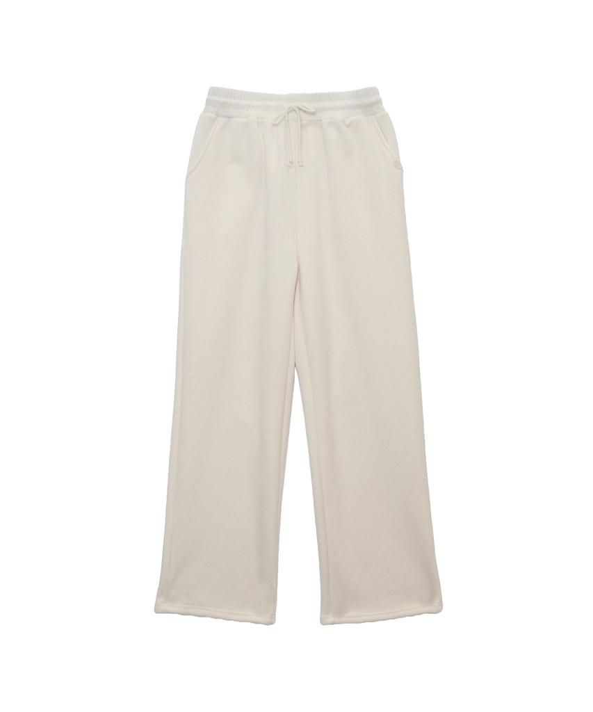 PINK PINEAPPLE Daily Warm Wide Pants_Cream