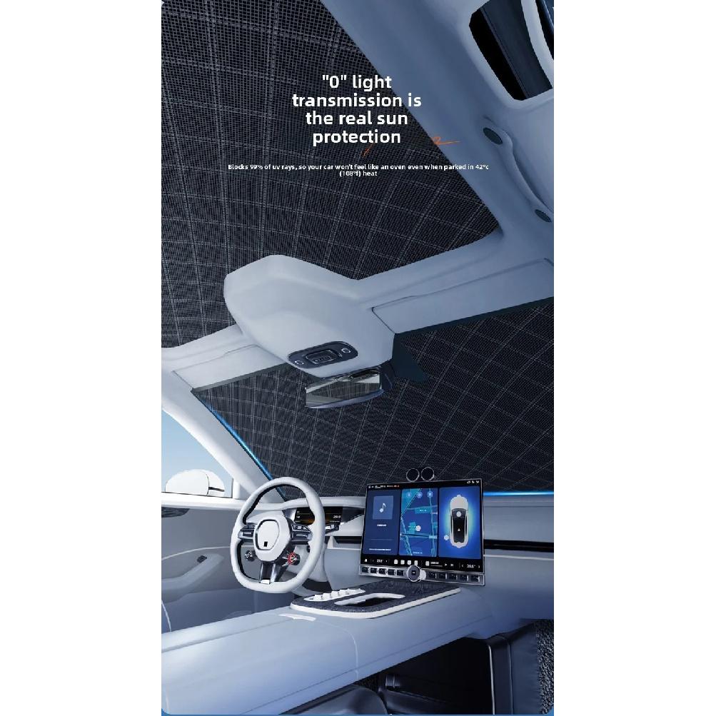 Car Windshield Sun Shade Roof Sunroofs Foldable Sunshade Snow Panoramic Window Cover Visor Camping Outdoor Sun Protection