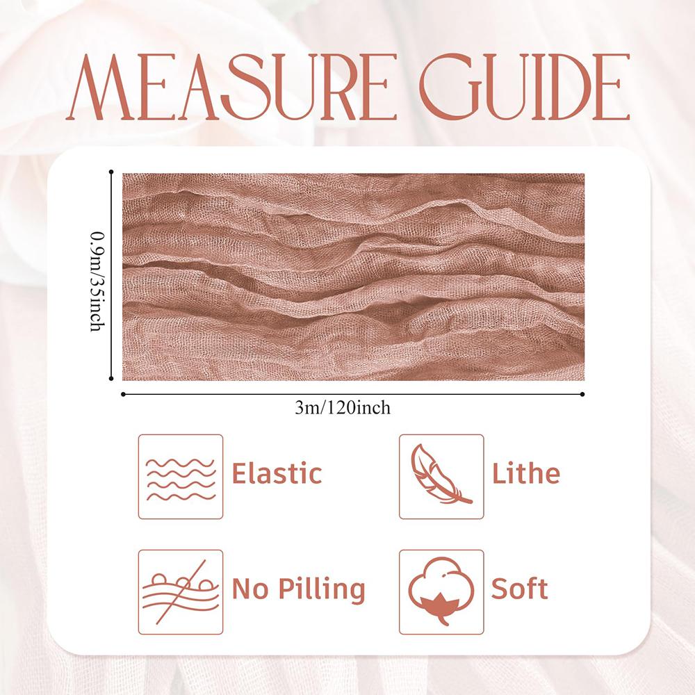 1 шт. марлевая дорожка для стола пыльно-розовая 10 футов бохо марлевая марлевая дорожка для стола для вечеринки длинные деревенские прозрачные дорожки для стола