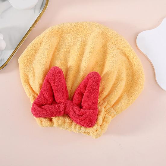 Шапочка для сушки волос с резинкой Суперабсорбент Быстросохнущий Утолщенный Меньше