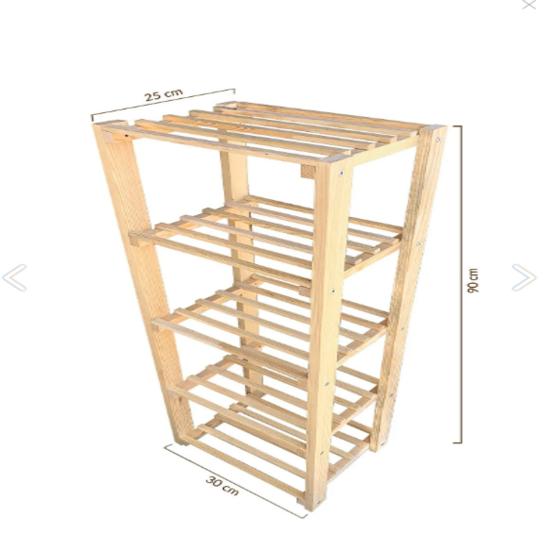 Деревянная многоцелевая полка цвета сосны