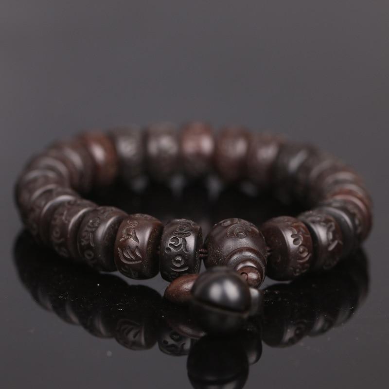 10mm Beads Lightning Stroke Jujube Wood Bracelet Bead Bracelet Men's Jewelry