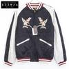 HOUSTON 51216 ALASKA HAWK Souvenir Jacket Sukajan Jacket M Black X whiteUsed