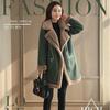 Winter Faux Sheepskin Coat Women Long Warm Suede Warm Thick Coats Faux Fur Lined Parka Plus Size Trench Coat