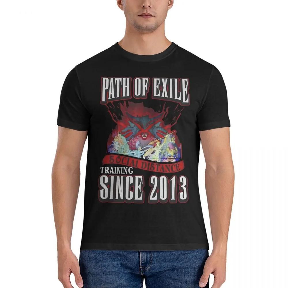 Social Distance Training Since 2013 T-Shirt for Men path of exile Fun Pure Cotto Unisex T-Shirt