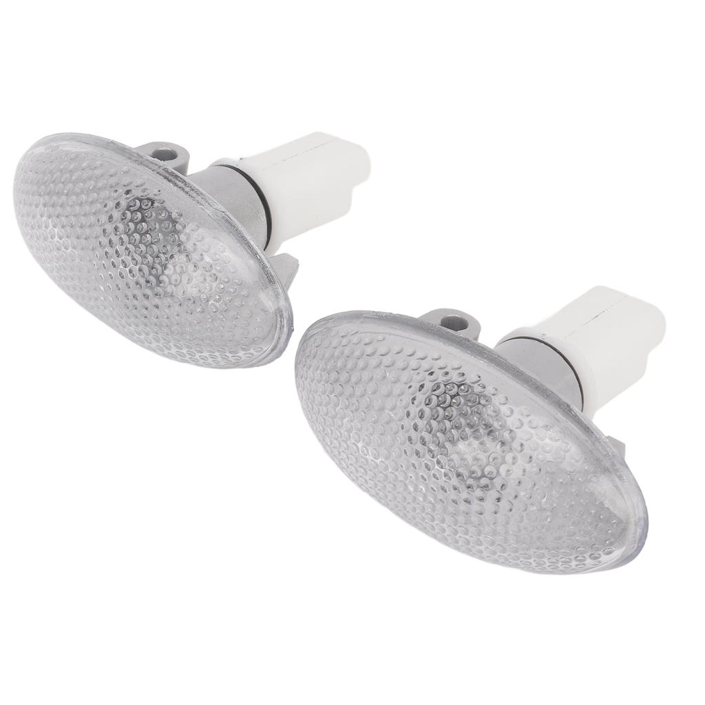 2PCS LED Side Indicator Repeater Light 632574 Side Marker Lamp Set Replacement for Peugeot 206 607