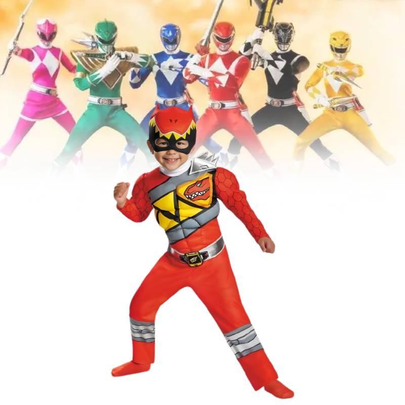 Костюм для косплея Могучих Рейнджеров Пауэр Морфин Комбинезон Детский Подарок на Хэллоуин