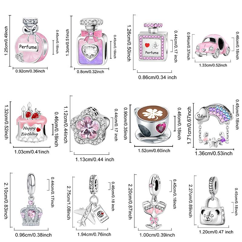 Медные розовые шармы-подвески для духов в виде короны, подходят для изготовления браслетов и ожерелий своими руками, подарок высококачественной бижутерии для женщин