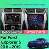 Android Мультимедиа Для Ford Explorer 5 2011 - 2019 Автомобильный Стерео Процессор Радио QLED Плеер Навигация Carplay Авто HDR 5G Видеорегистратор BT