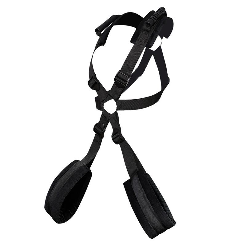 Soft Sponge Padded Shoulder Mounted Swing Sling Harness Adjustable Couple Position Helper Strap Bedroom Game Auxiliary Support Belt