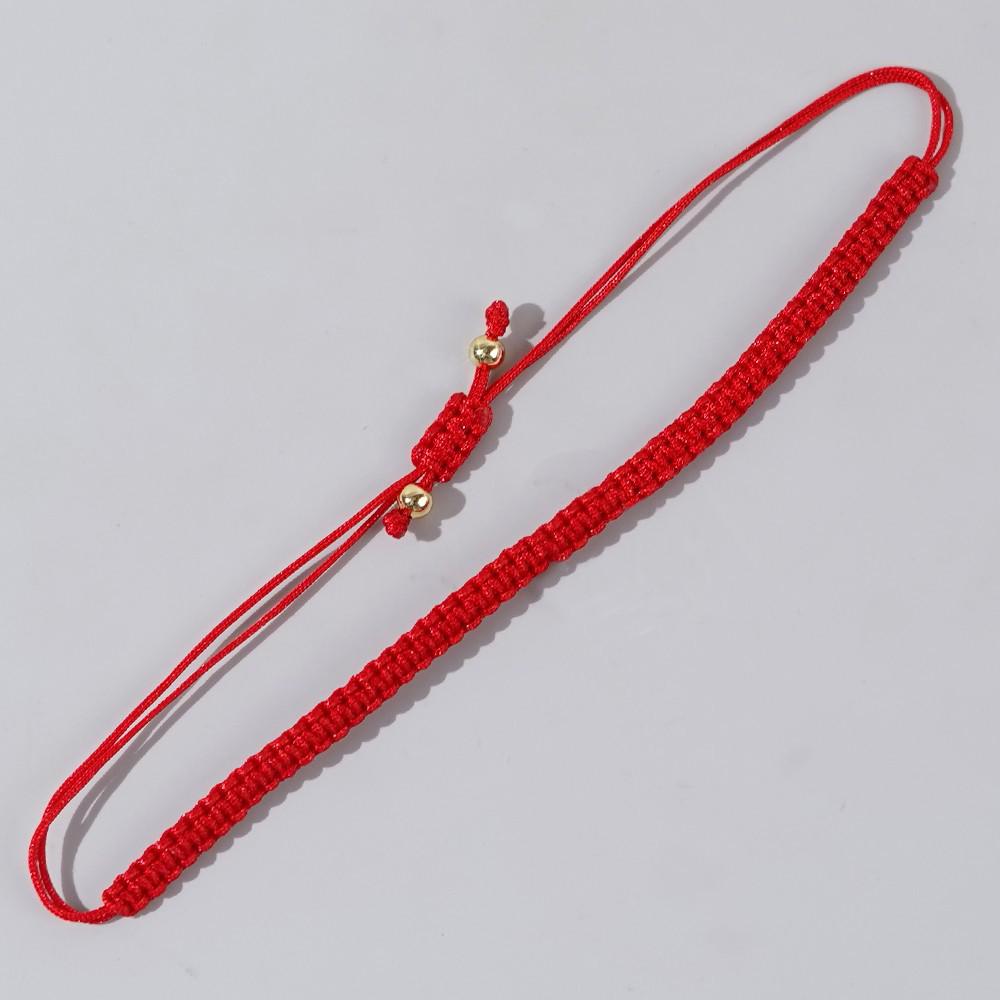 2025 Year of the Snake Lucky Red String Handmade Beaded Bracelet Set with Evil Eye for Couples