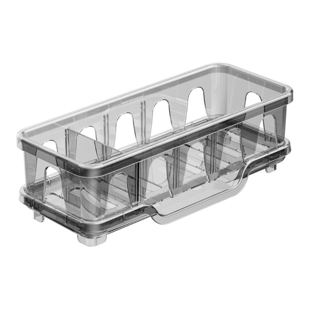 Detachable Partition Kitchen Sink Sponge Rack Moisture-proof Quick Dry Self-Draining Kitchen Sink Organizer