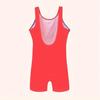 Girls' Sun Protection One-Piece Swimsuit: Quick-Dry, Professional Training Suit for Kids