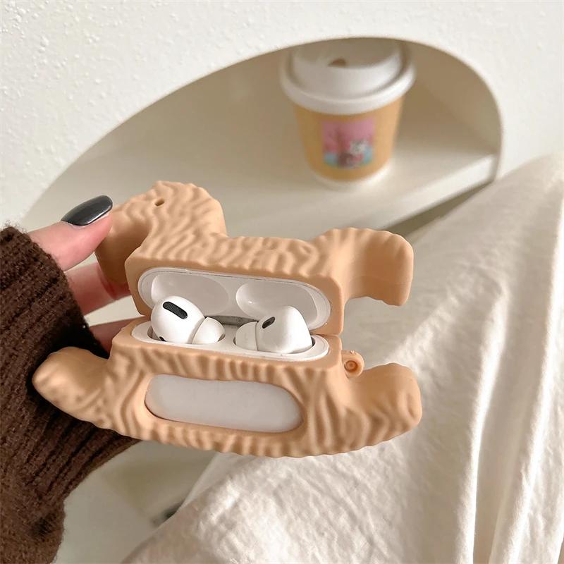 Милый детский симуляционный мультяшный чехол для наушников в виде головы троянского коня для Apple Airpods 1/2 3 4 Pro/Pro2, полый силиконовый чехол