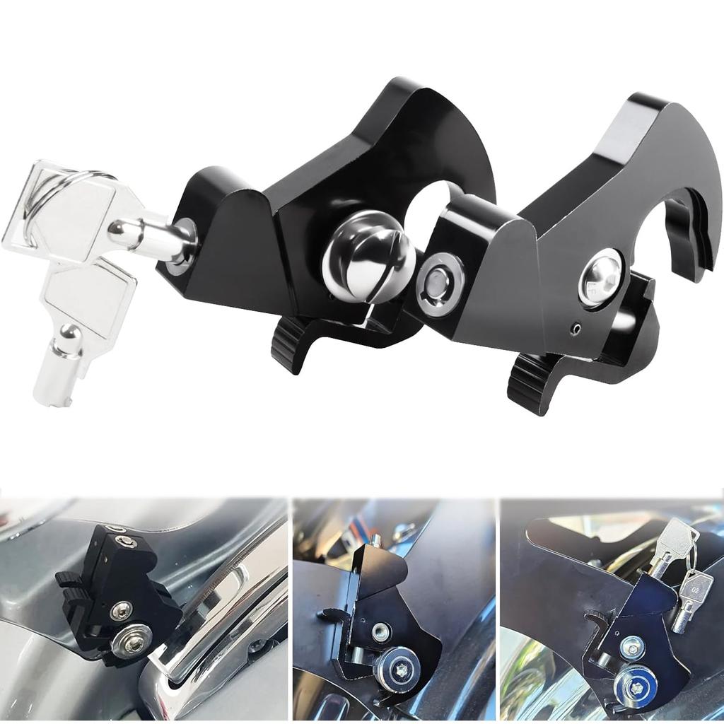 Quick Release Rotary Lock Kit Motor Parts Detachable Mounting Kit Rear Backrest Sissy Bar For Harley Touring Softail Sportster