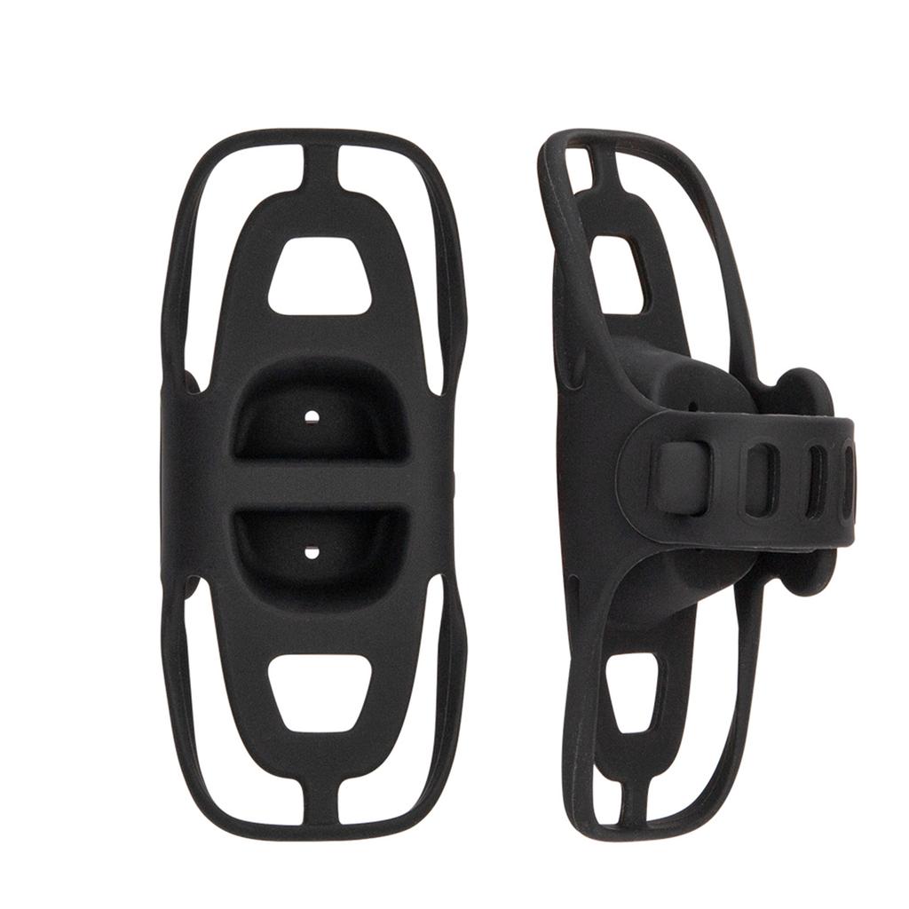 Silicone Bike Phone Mount with Adjustable Strap Shockproof Stable Smartphones Holder Universal Compatibility Black