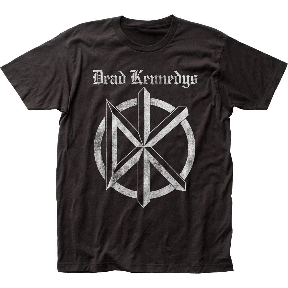 Dead Kennedys Distressed Old English Logo Mens T Shirt Rock Music Band Tee Black