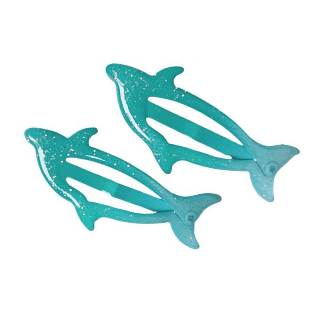 1 пара боковых заколок для волос, головной убор в виде дельфина для повседневного ношения, заколки для волос, аксессуар для волос в виде шпильки